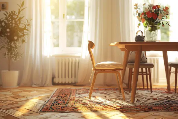 Optimisez votre espace avec un tapis de salle à manger facile à nettoyer : nos meilleures astuces