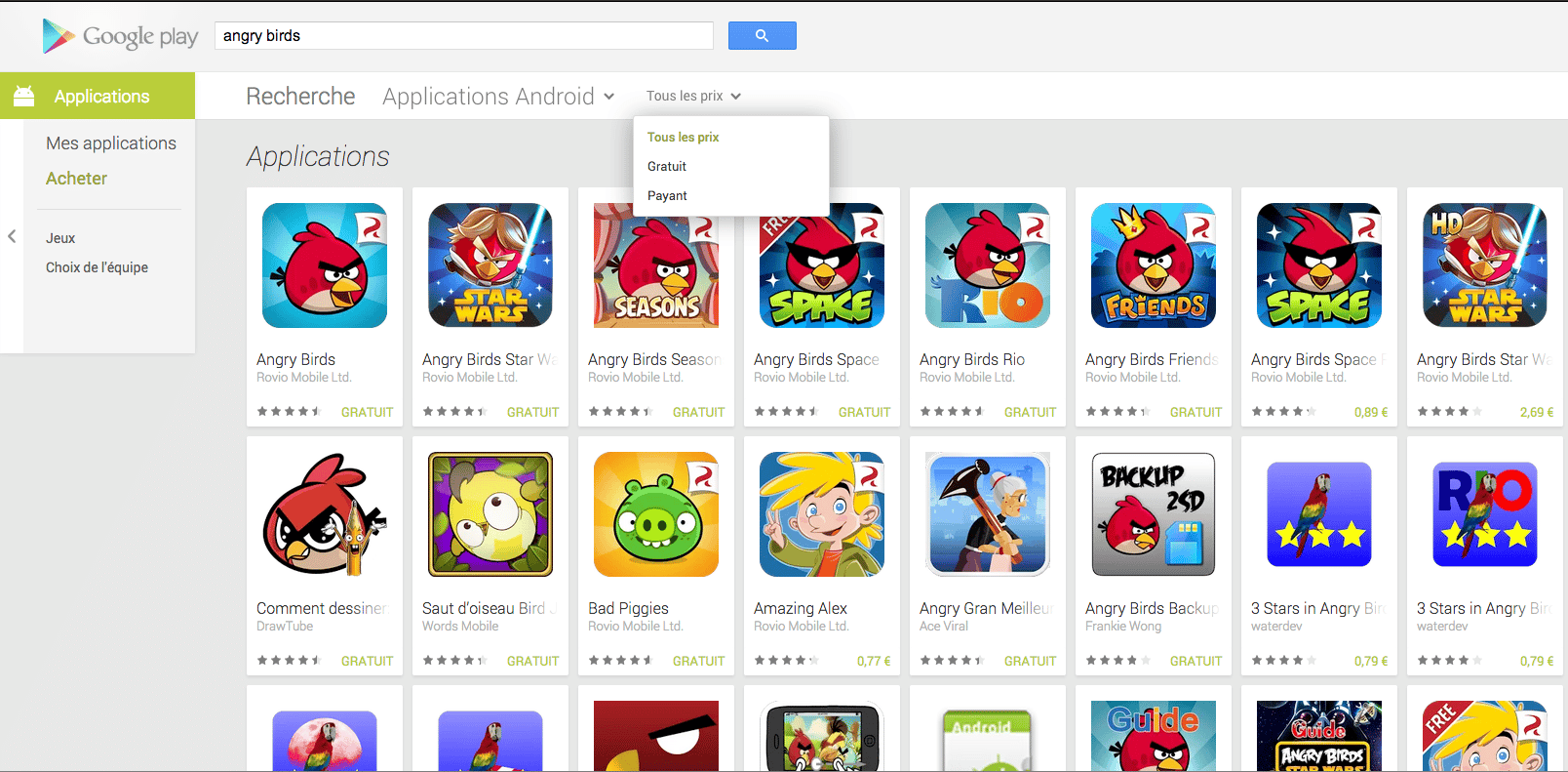 Comment savoir si l’application est gratuite ?