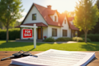 Maison à vendre avec jardin et documents officiels
